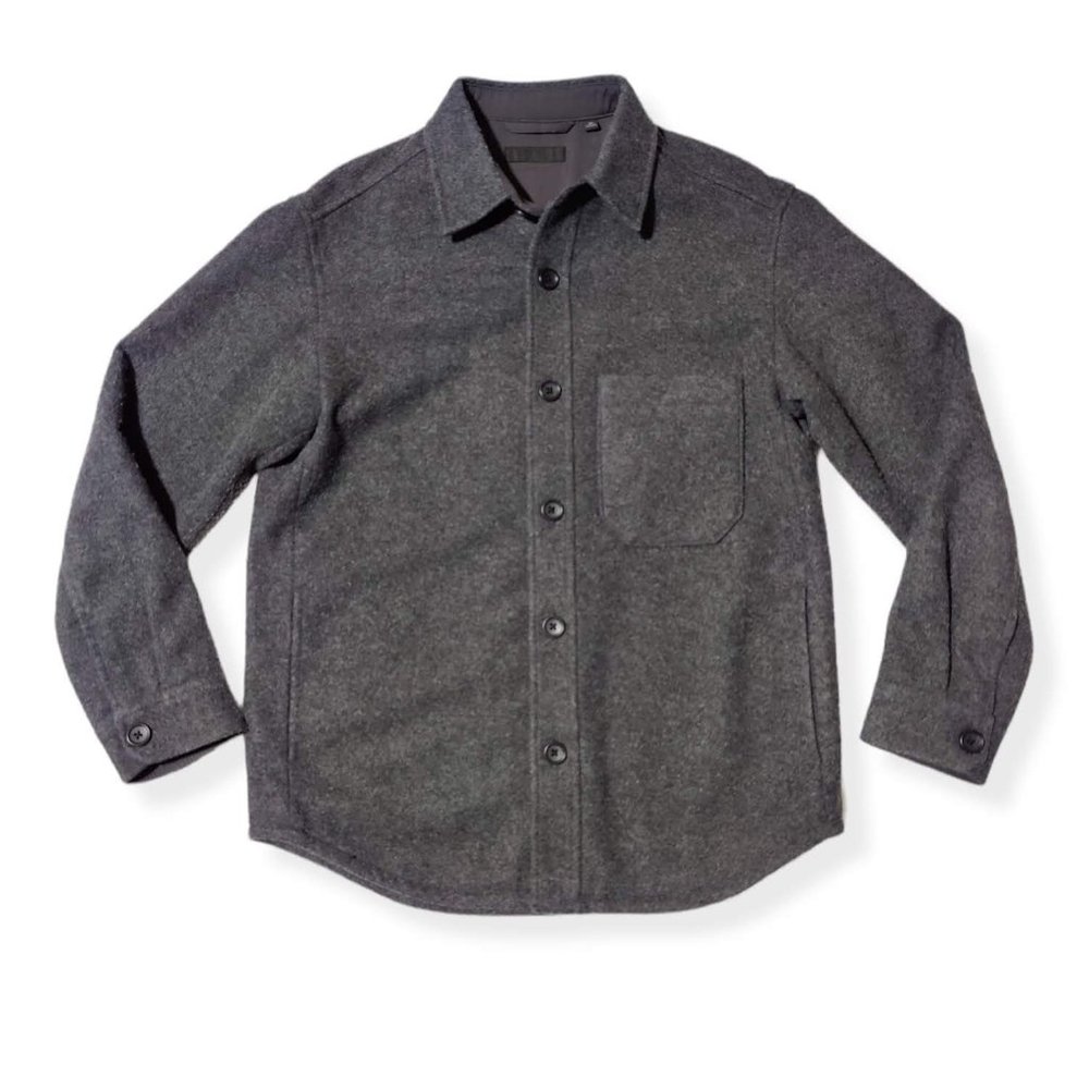 UNIQLO Gray Button Up Coat, Men XSmall